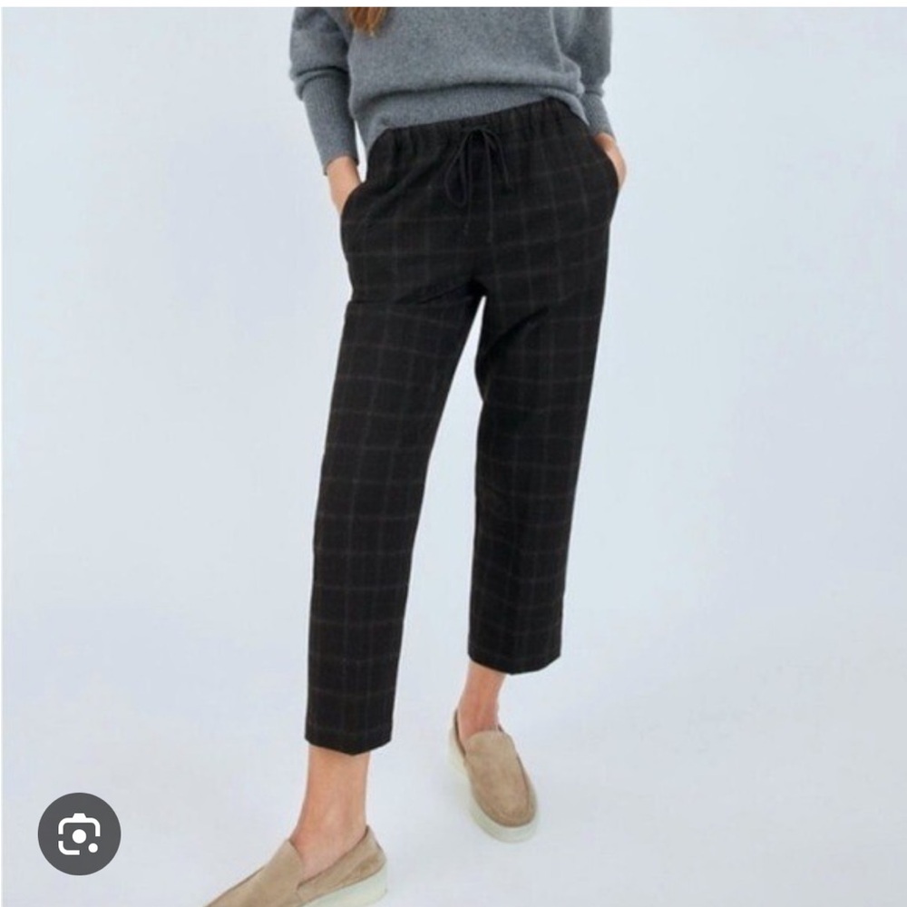 Black Checkered Pants